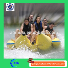 Barco de plátano inflable del agua del juego popular, barco inflable del banana del mar del inflat de la alta calidad para la venta